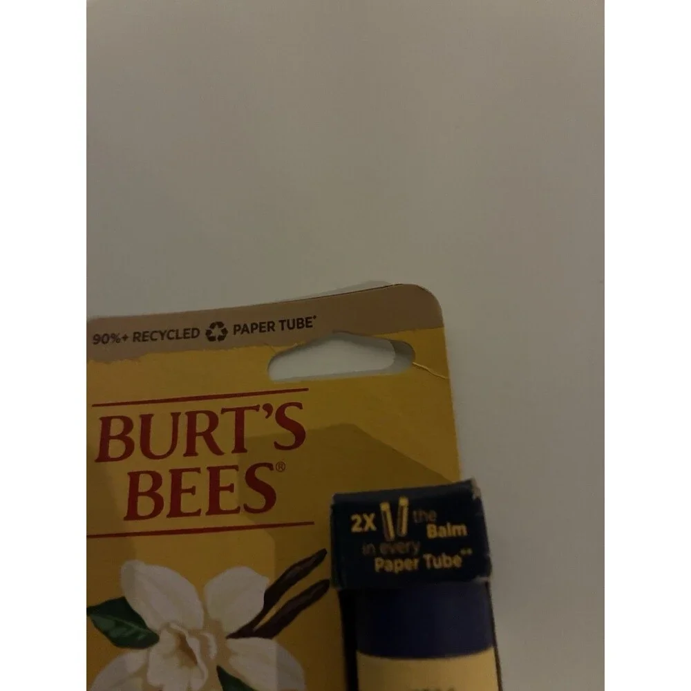 Burt’s Bees Vanilla Paper Tube Lip Balm/0.34 Oz.